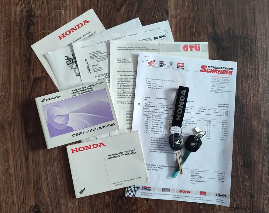 Honda CBF600SA, 2008 rok