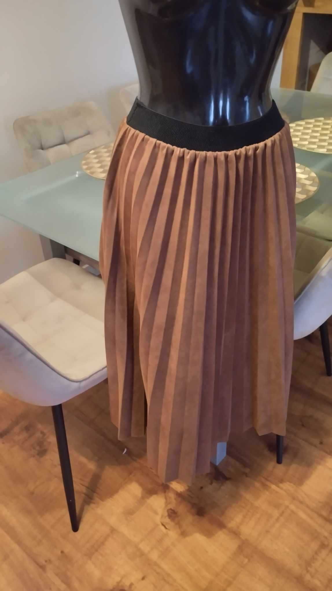 Spódnica# midi# plisowana# modna# elegancka#