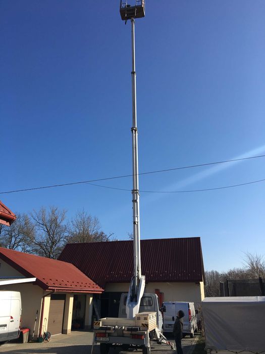 Wycinka drzew Usługi wysokościowe wynajem podnośnik koszowy 20m