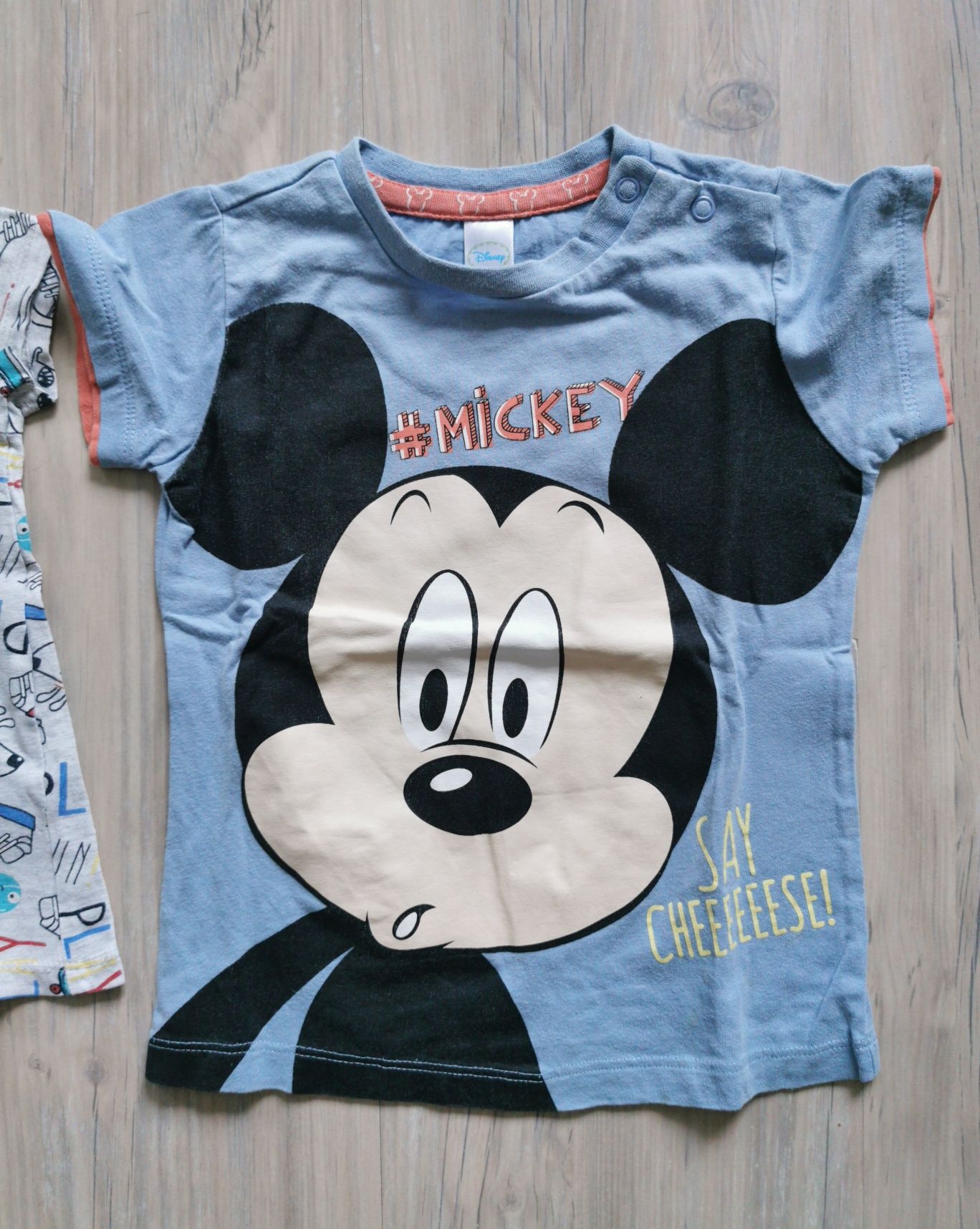 Zestaw t-shirt koszulka little kids i Disney r. 86 i 92