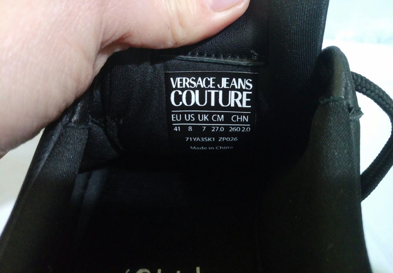 Versace Jeans Couture оригінал унісекс шкіряні кеди кросівки