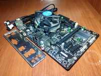 GIGABYTE GA-H81M-S1(сокет 1150) + i5-4460 3.2GHz + кулер
