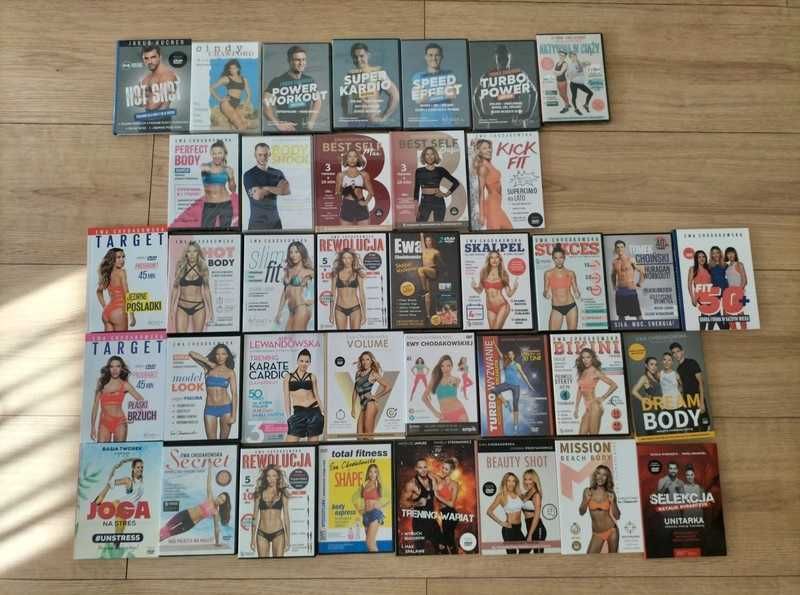 Płyty DVD treningi Chodakowska Lewandowska fit lovers choiński fit mom