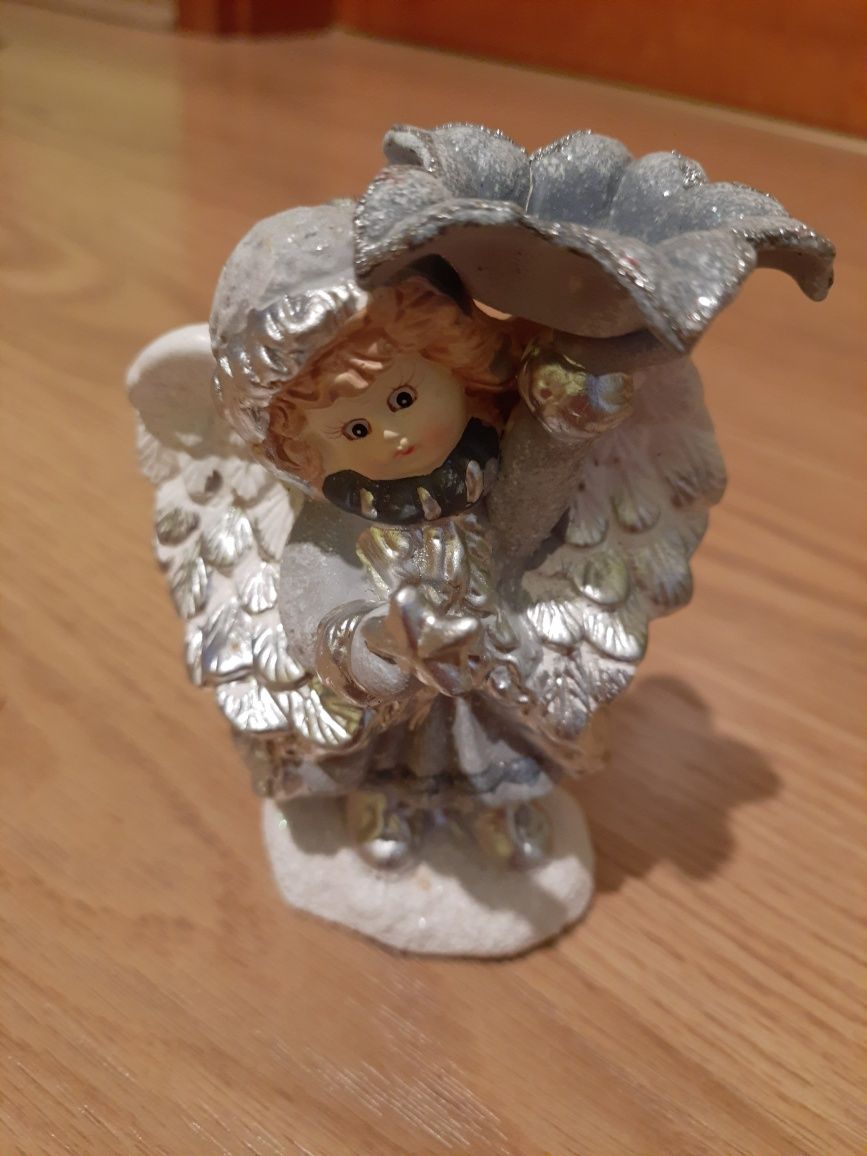 Aniołek figurka świecznik kolekcjonerski