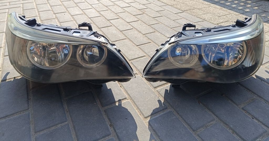 BMW E60 E61 lampy przednie lampa Anglik reflektor h7