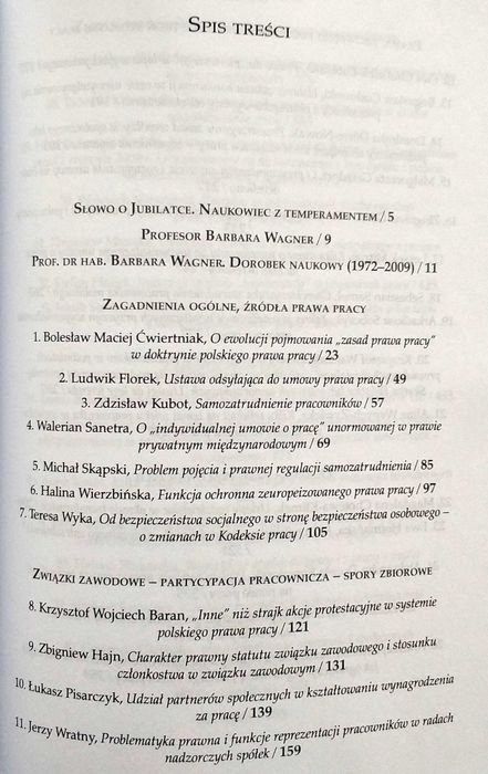 Stosunki zatrudnienia w dwudziestoleciu społecznej gospodarki rynkowej