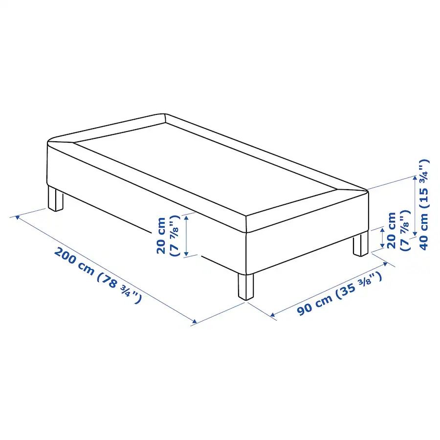 Sommier sem capa ikea