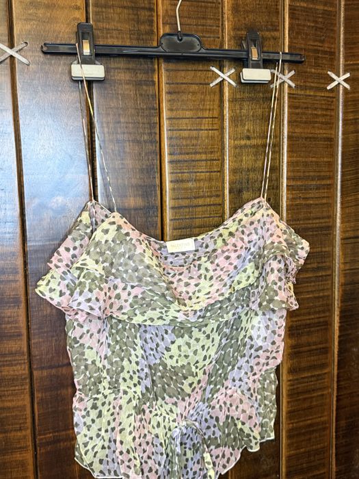 Valentino топ блузка шелковая винтаж