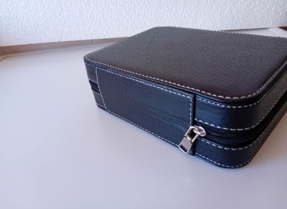 Estojo 4 Relógios Seiko Citizen Breitling Hamilton Rolex Breitling Iwc