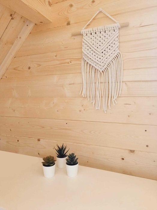 Makrama ecru 44x20, styl boho