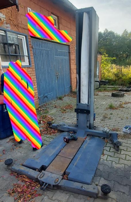 Evert podnośnik mobilny jednokolumnowy warsztatowy samochodowy hydrau.