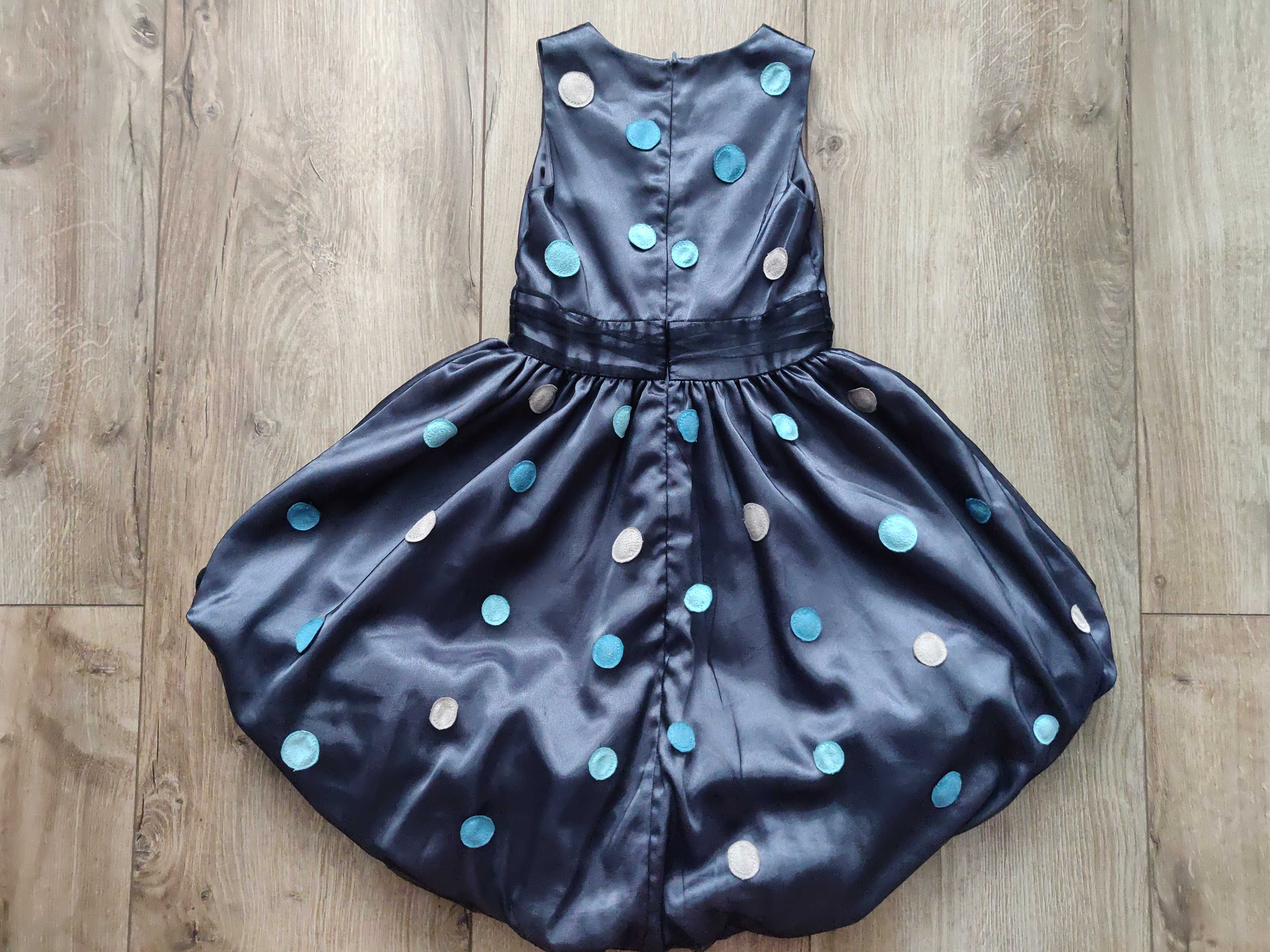 Нарядное платье Marks&Spenser Autograph girl 8-9 лет,т. синее, тюльпан