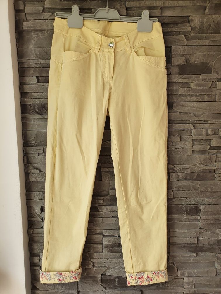Spodnie żółte wiosenne S/M