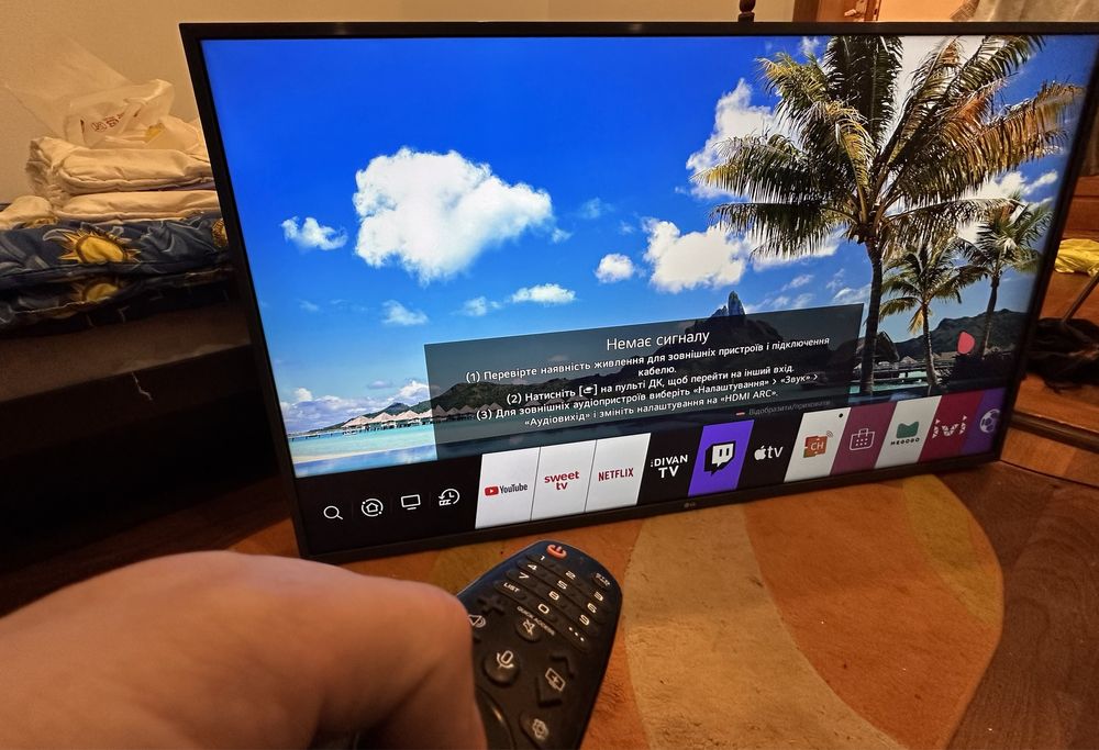 Смарт тв LG 55UN 74006LB  55 дюймів