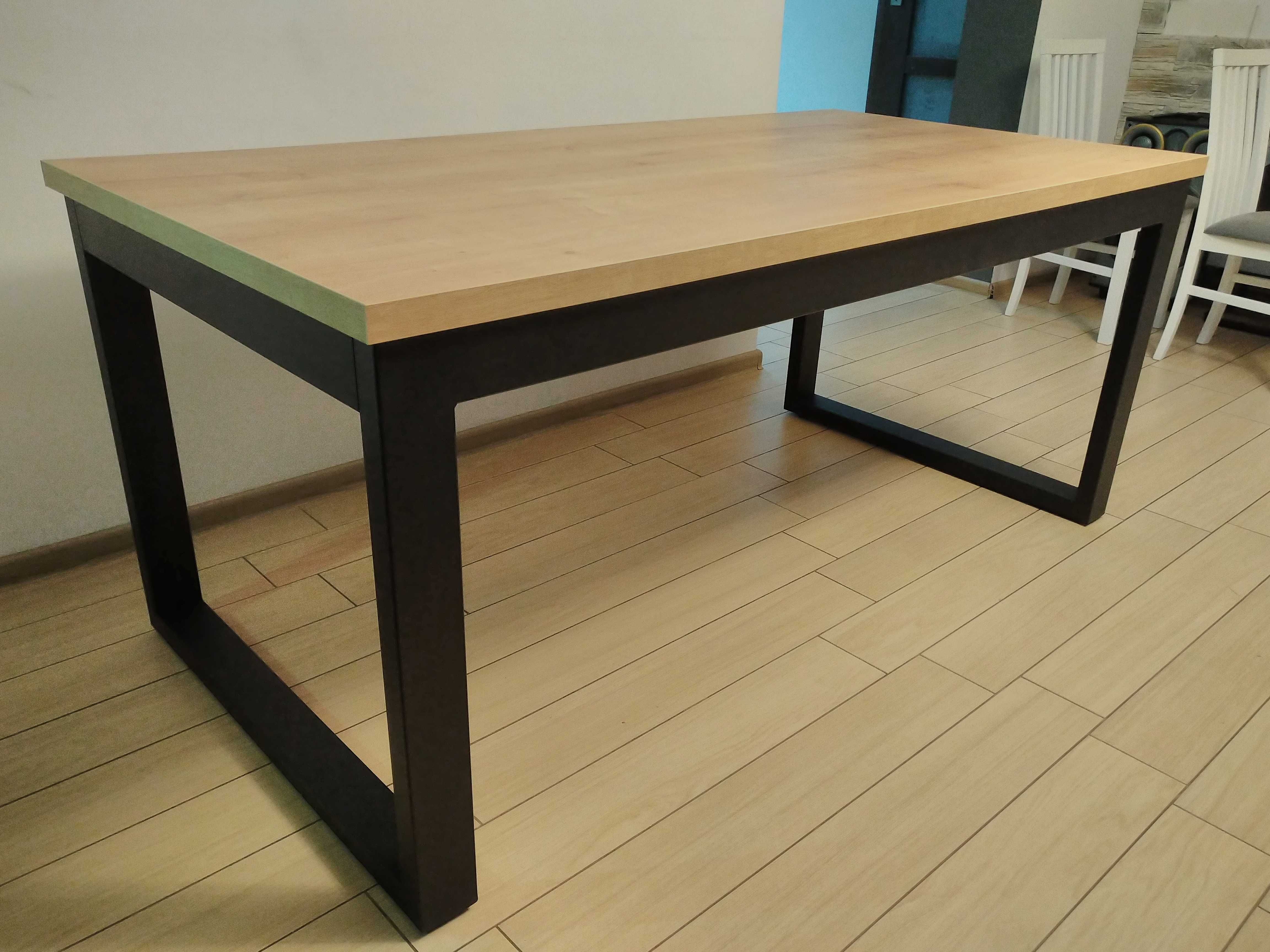 Stół LOFT industrialny 180-270x100 (2x45 Dostawki)  EGGER