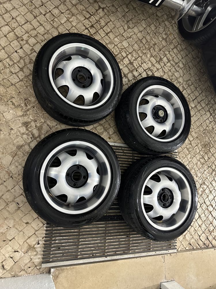 Jantes ATS birbet 15 pneus novos 195/50/15 gti