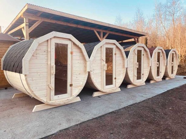 Sauna Ogrodowa  świerkowa 200cm drewniana Hurt-Detal