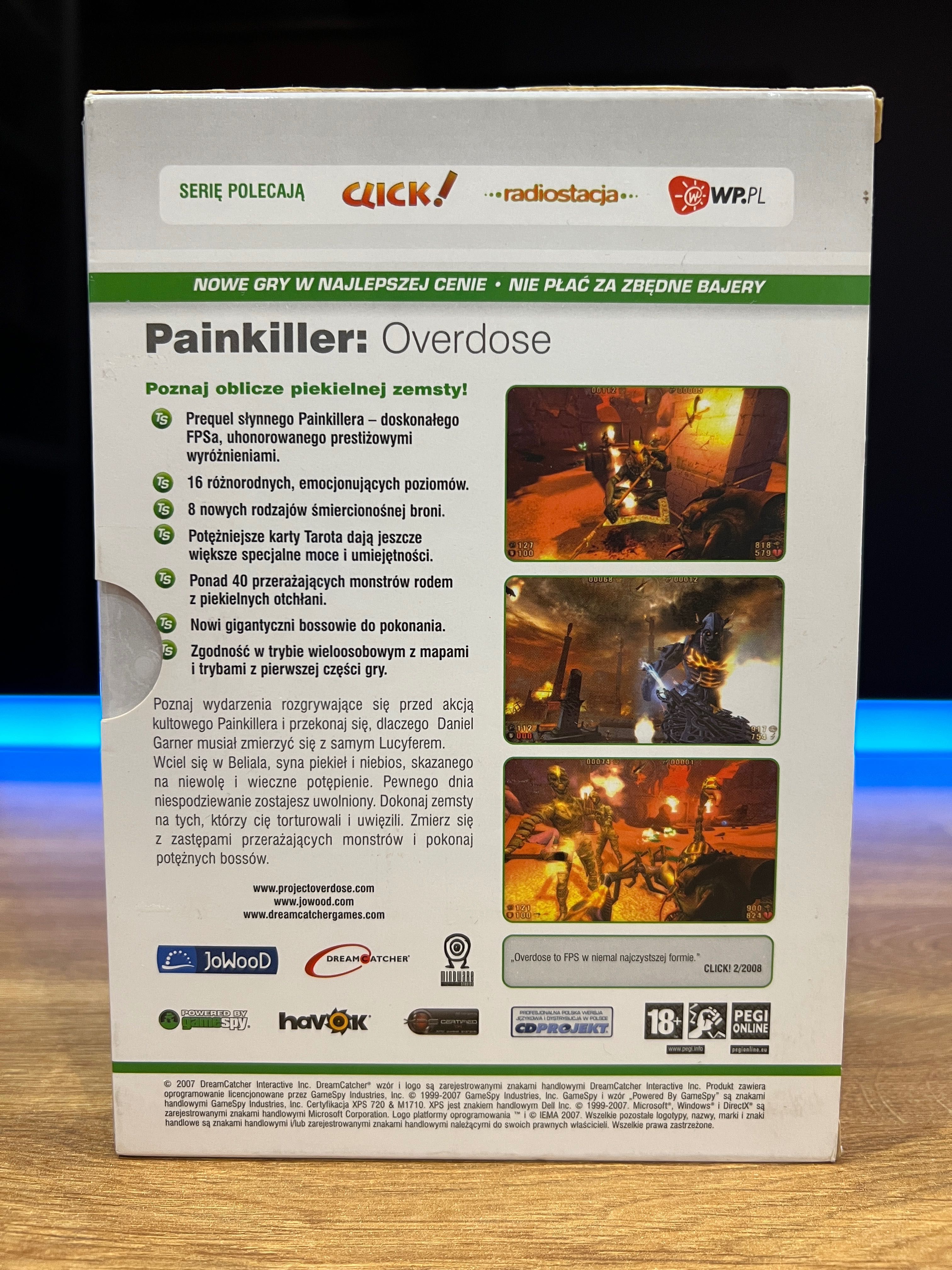 Painkiller Overdose (PC PL 2007) kompletne wydanie TopSeller