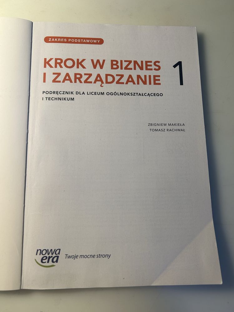 KLASA 1, BIZ/podręcznik dla lo/technikum/nowa era/2023