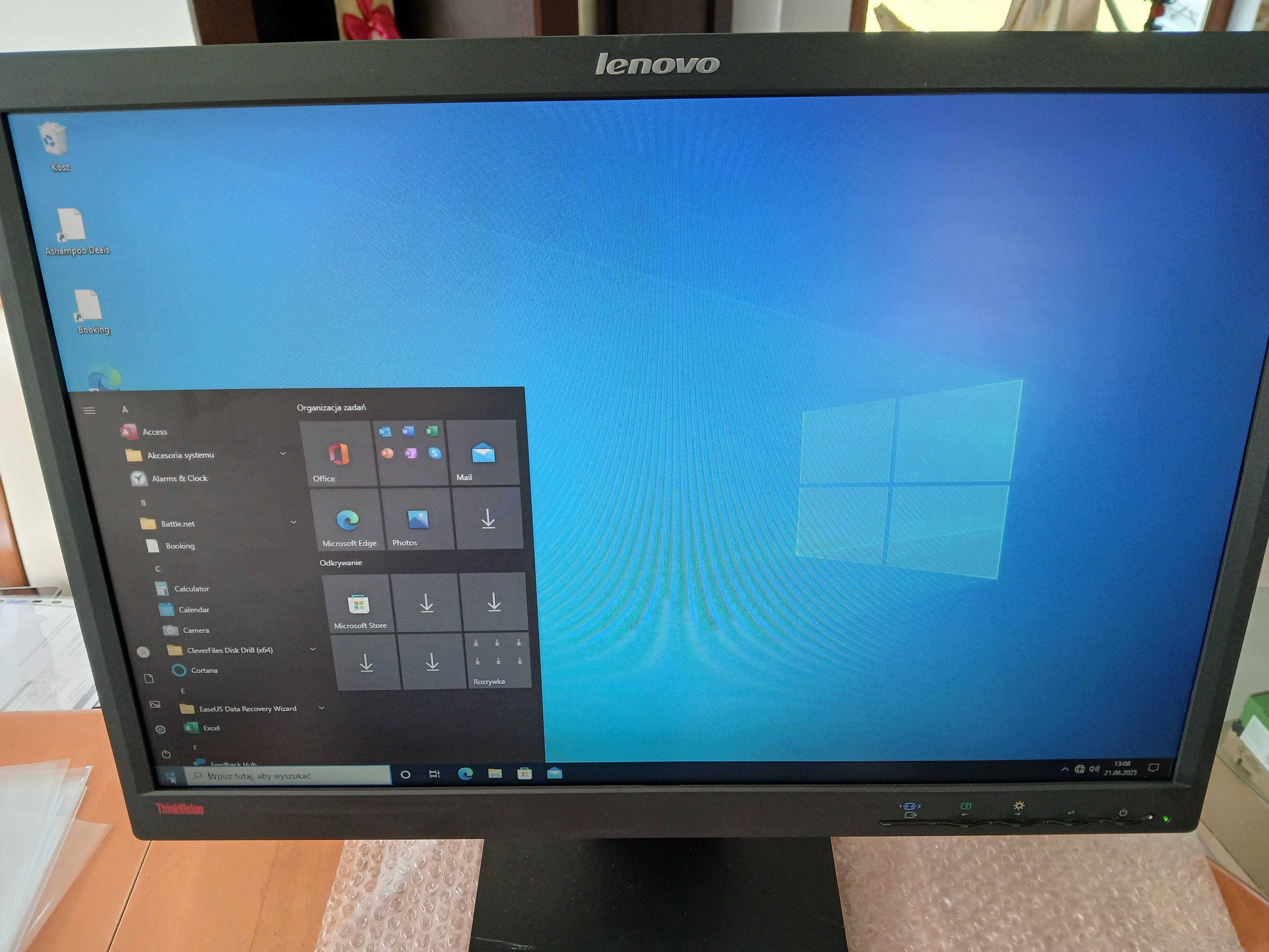 Monitor LED Lenovo L2250pw 22" 1680 x 1050 zlacze HDMI