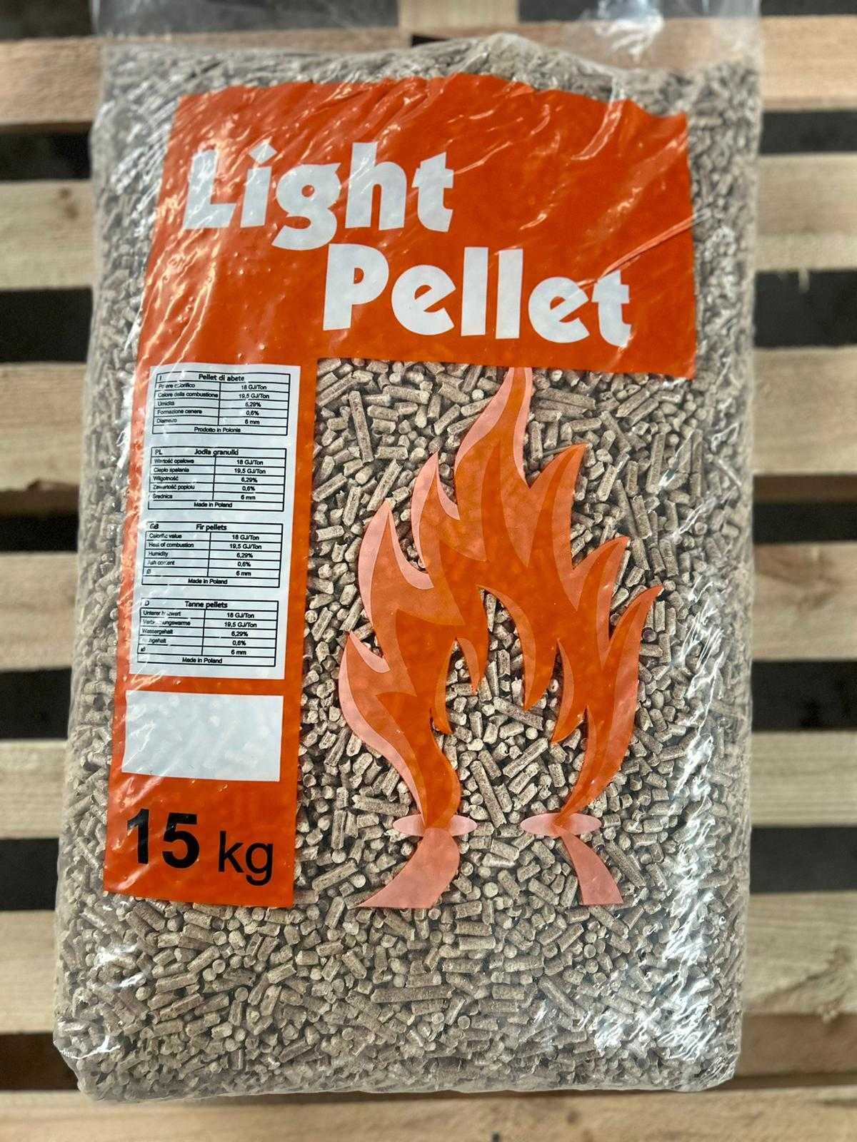 Pellet pellet drzewny, jasny, czysty, producent