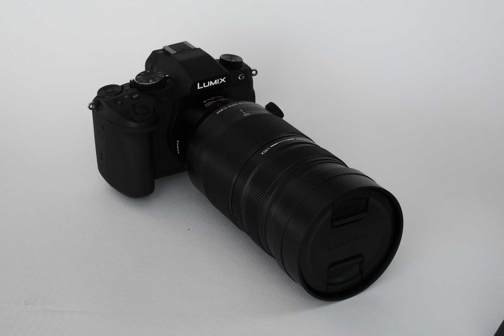 Máquina Lumix G80M + Lente Leica 100-400mm