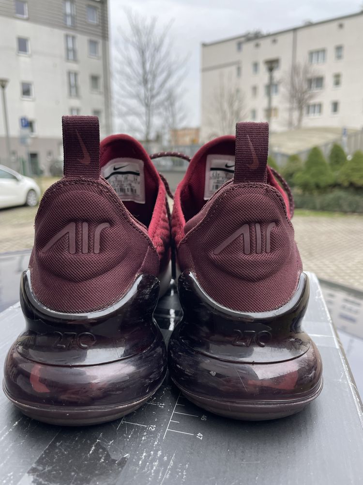 Buty Nike Air Max 270 damskie 38 sneakersy bordo Bordeux do biegania