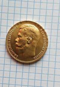 монета 25 рублей Николая 2 1908 года