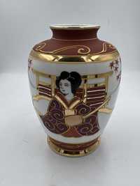Japoński wazon wazonik ręcznie malowany satsuma retro