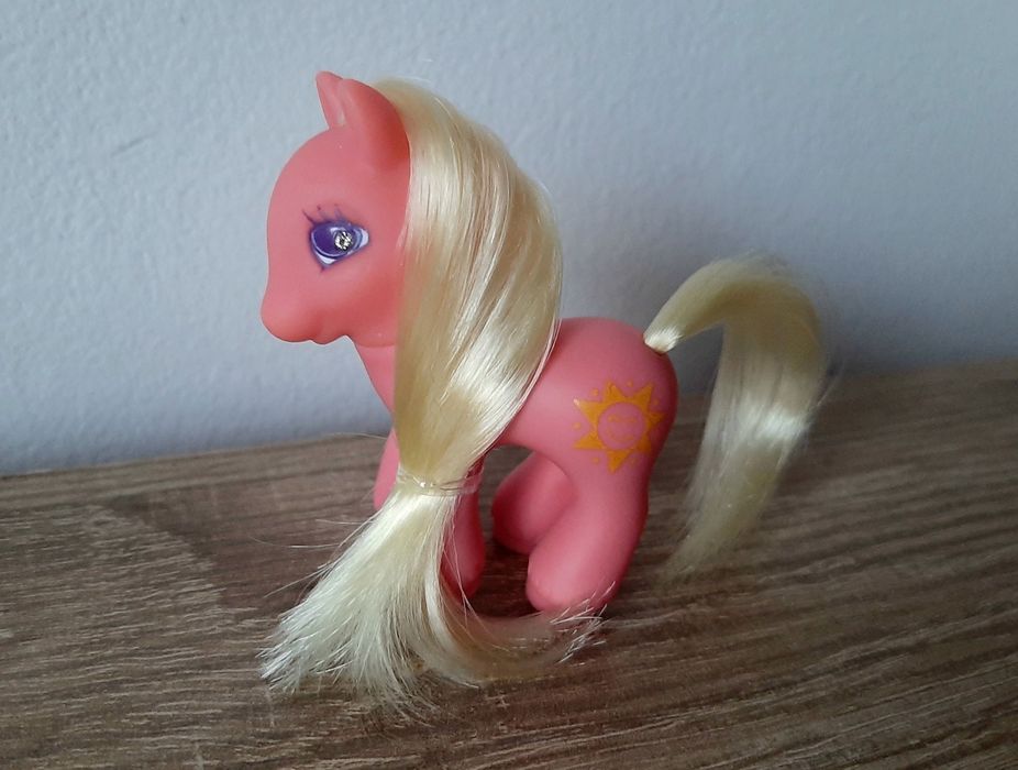 Mały Kucyk Baby Sunbeam My Little Pony G2 Różowy Żółty 2000 Sparkle