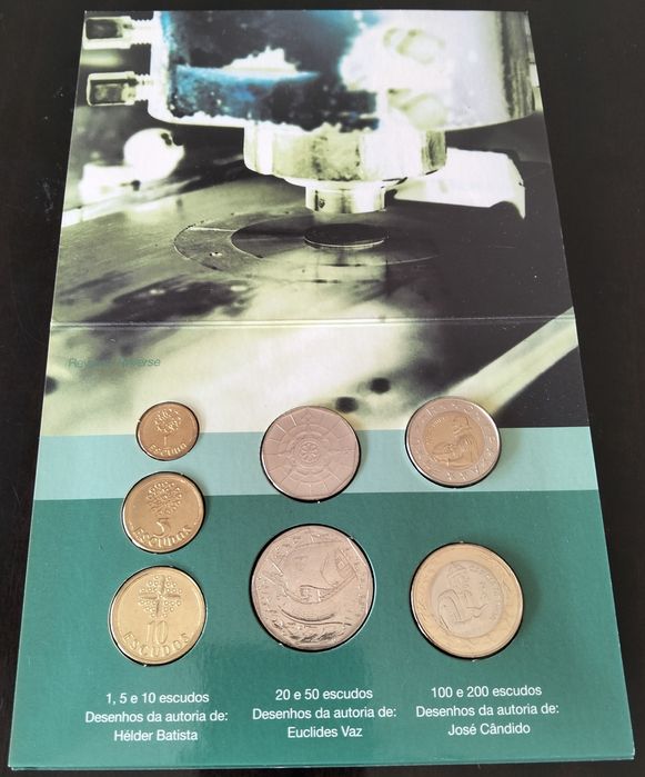 Carteira BNC Set Moedas Portugal 2001 Estado Nova