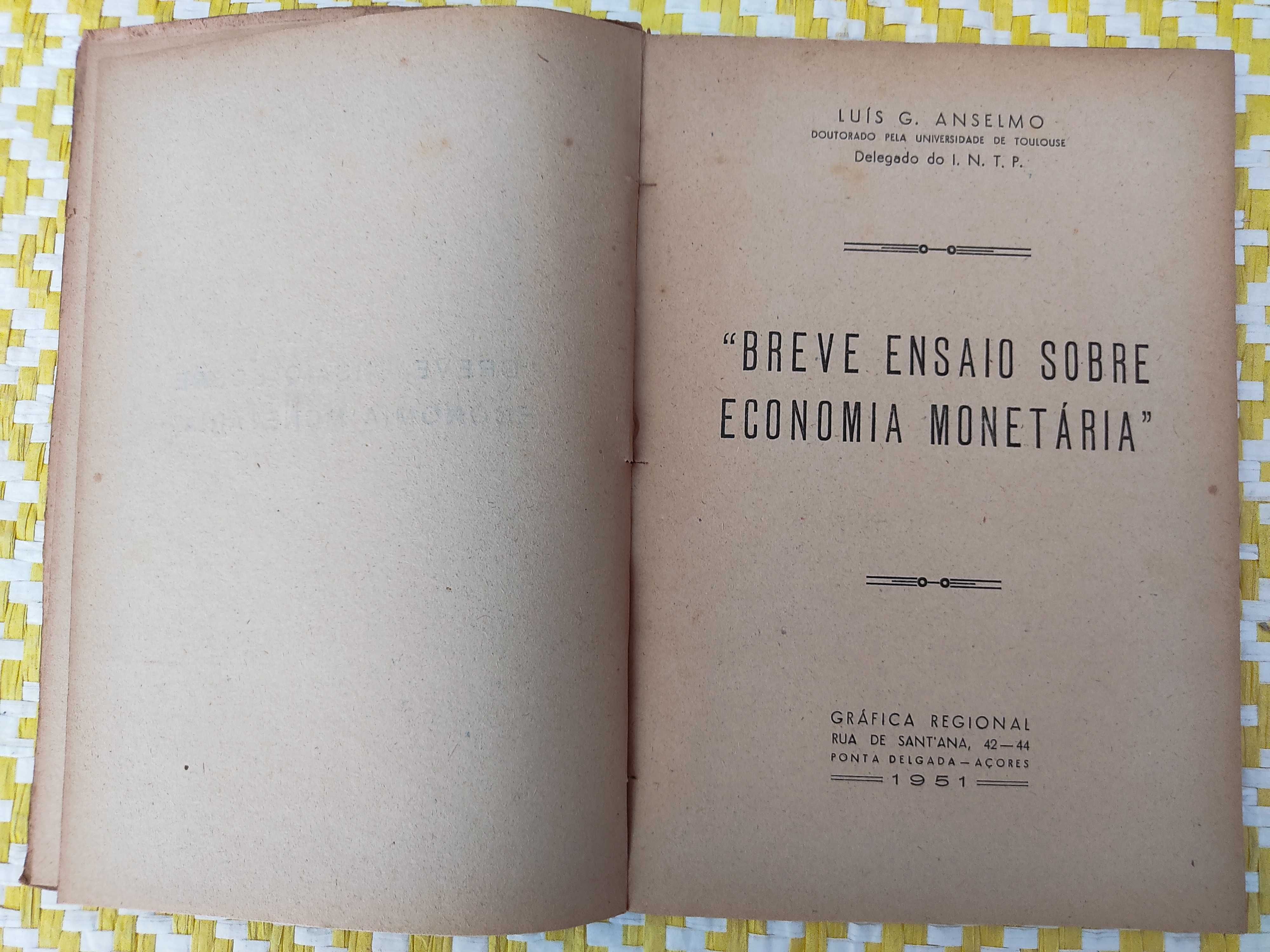 Breve ensaio sobre economia monetária – 
Luis G. Anselmo