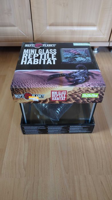 Akwarium terrarium kostka 20x20x20