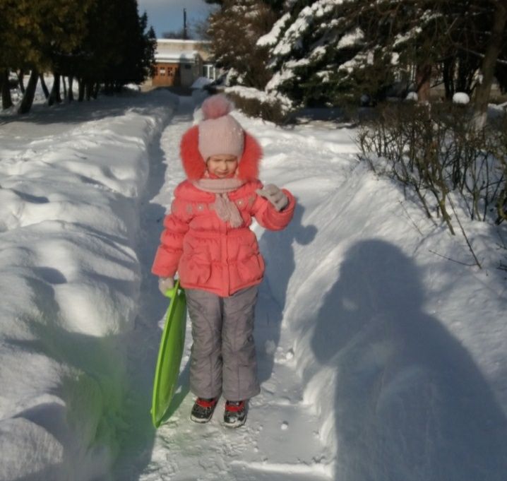 Куртка зимняя с комбинезоном на девочку 116