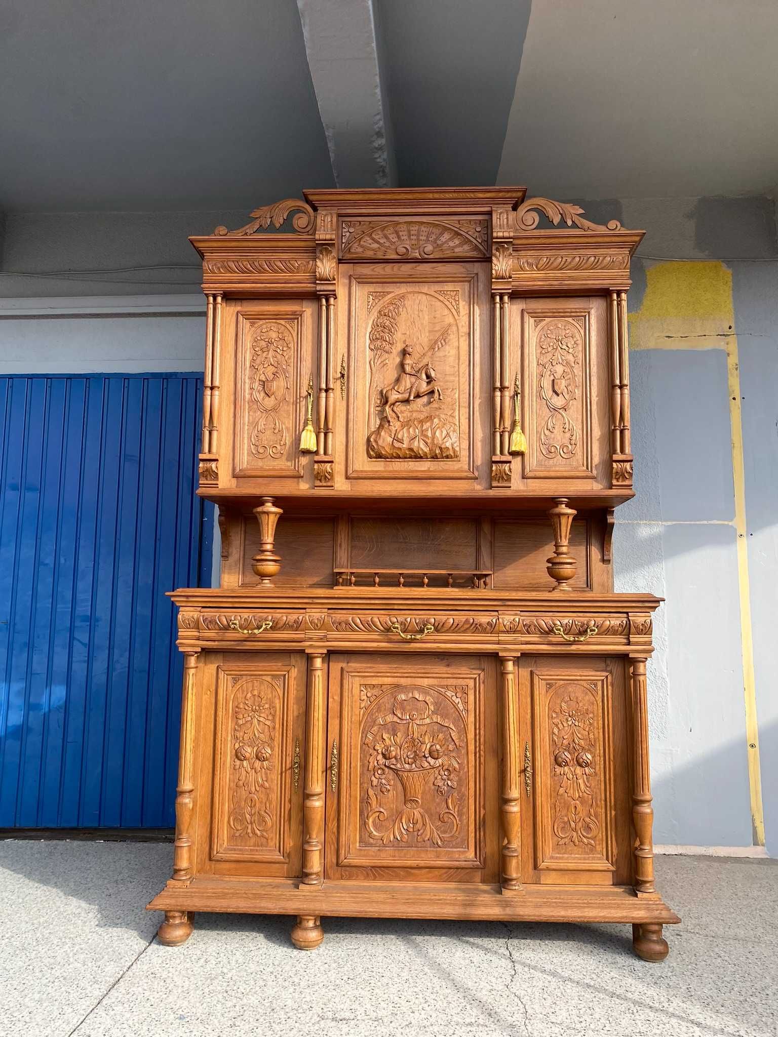 Ekskluzywny Kredens Rzeźbiona z Niemiec DOWÓZ DO DOMU