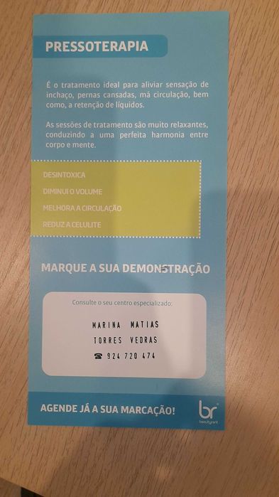 Marina  fisioterapeuta.  Estetica e bem estar .