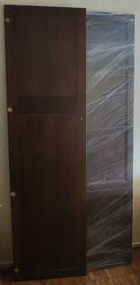 Двери для встроенного шкафа из массива натурального дерева