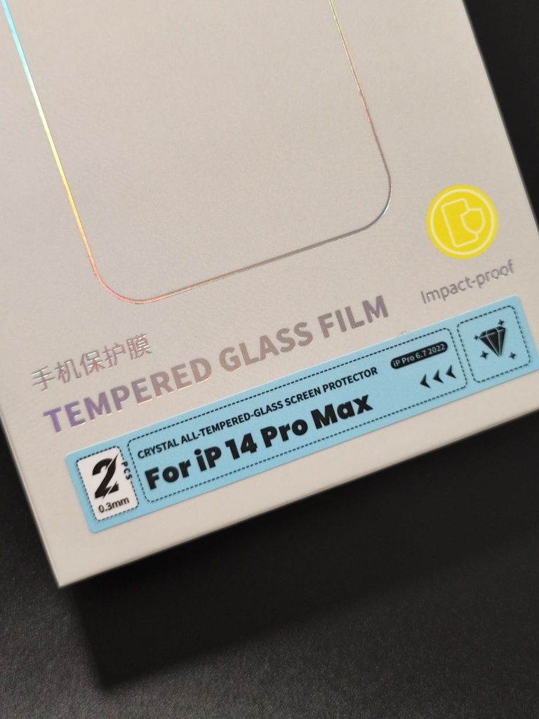 Apple iPhone 14 Pro Max. Baseus 2 захисних скла. Преміум якість