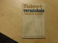 Fachwort-verzeichnis. Deutsch fur Techniker Słownik niemiec  rosy  ang