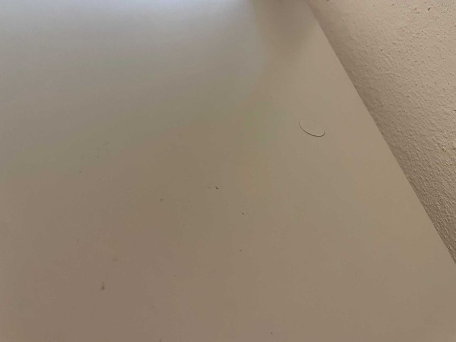 Biurko Meble Wójcik Linate białe z drewnem