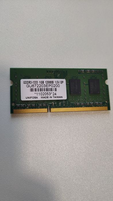 Pamięć RAM 1GB GDDR3-10600, 1333MHz UNIFOSA