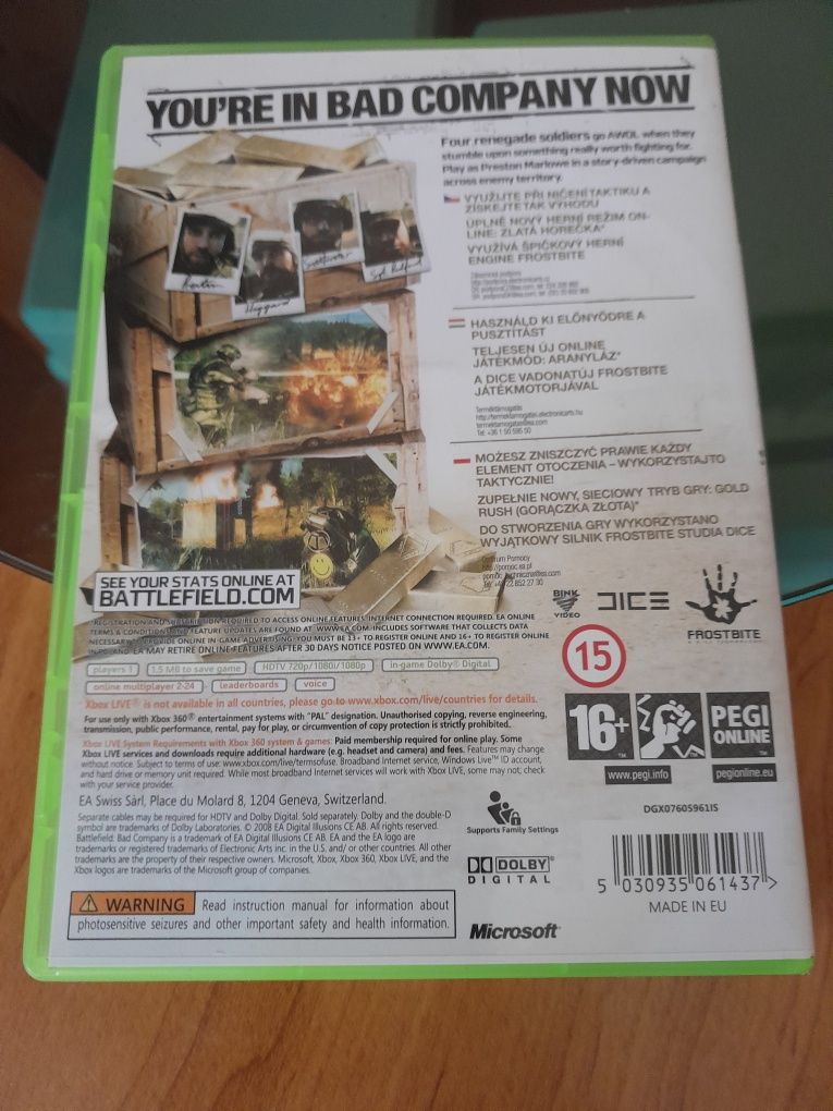 Battefield Bad Company.Stan idealny.X box 360