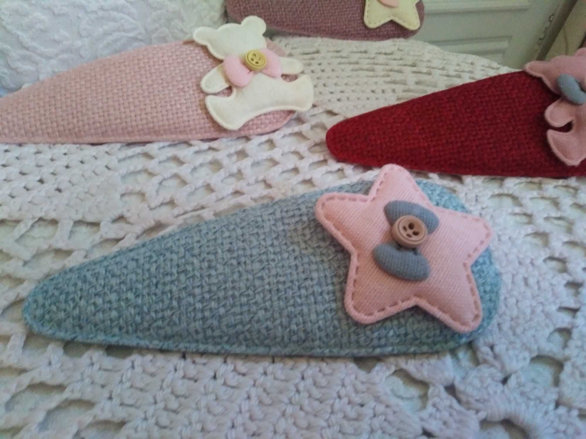 NOWE spinki do włosów handmade oryginalne ozdoby dla dziewczynki zes2