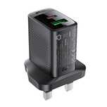 Ładowarka sieciowa Acefast A79 Pd20w GaN (usb-a+usb-c) Uk - czarne