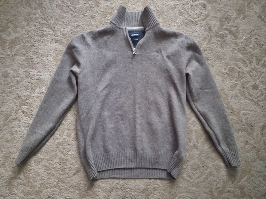 Sweter z kołnierzem MCNEAL męski beżowy r. L - stan bardzo dobry