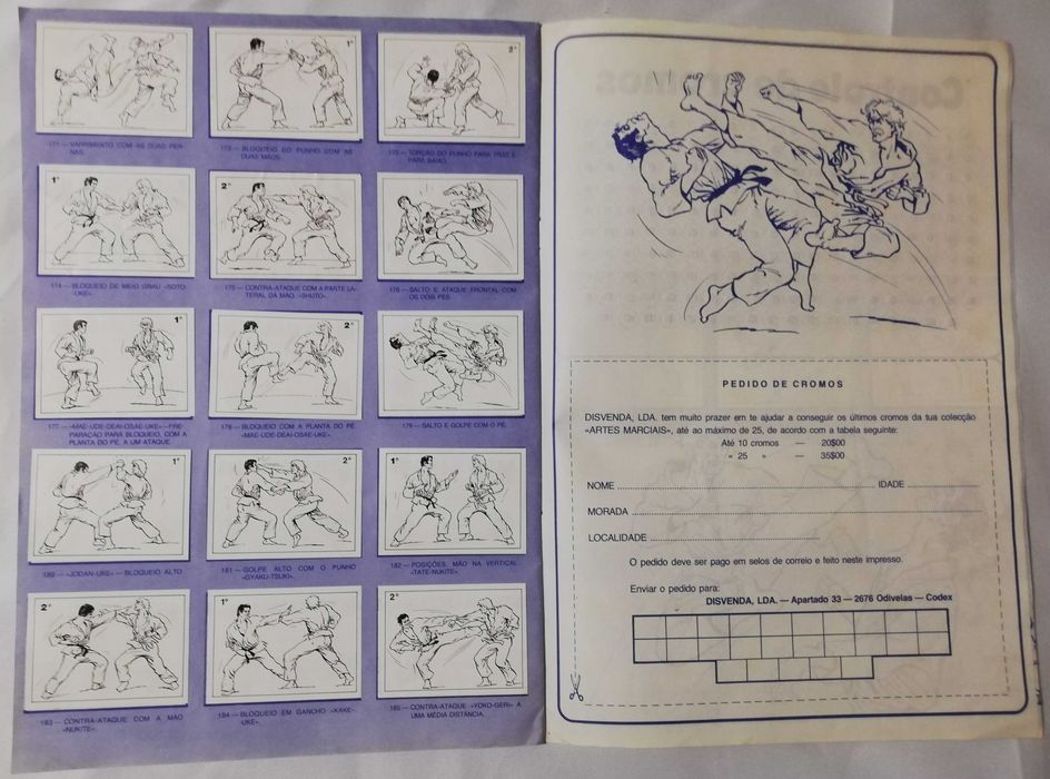 Caderneta Artes Marciais (Completa)