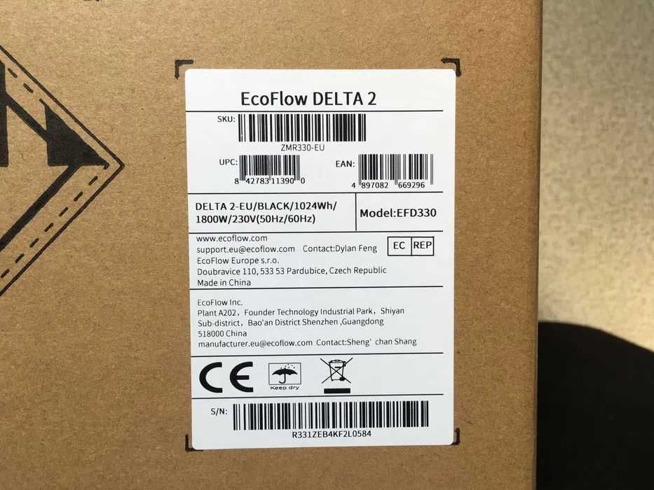 Зарядна станція EcoFlow DELTA 2 [ZMR330-EU] Новий !!! Запаковиний...