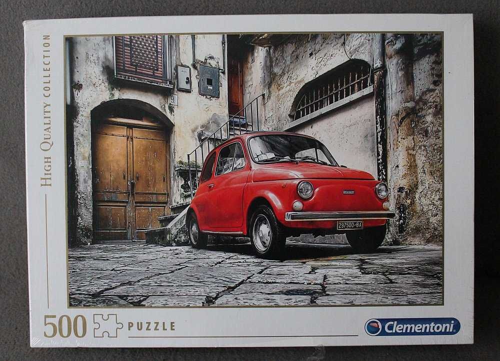 puzzle 500 el. CLEMENTONI samochód fiat High Quality Collection NOWE