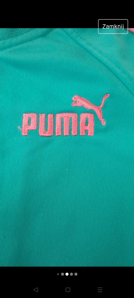 Bluza Puma, dziewczęca, sportowa, zamek, 3 lata