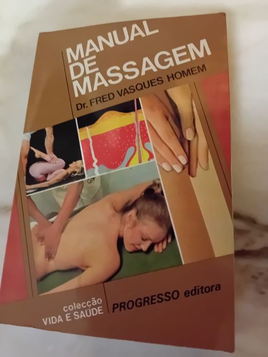 Livro Antigo Manual de Massagem